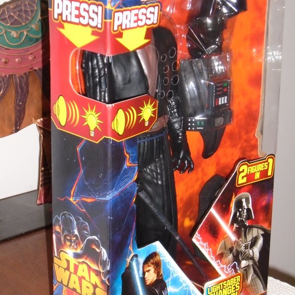 HASBRO, STAR WARS, ANAKIN TO DARTH VADER DOLL/FIGURE, ANIMATED/LIGHTS/SOUND, NEW - Picture 9 of 16